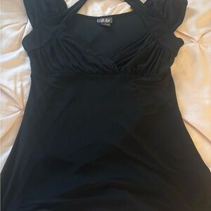 Women’s Black Short Sleeve Top